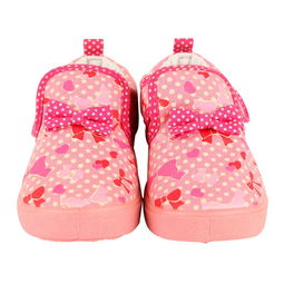 麗家寶貝可歐可優蝴蝶結印花童鞋 粉紅魅力，守護寶寶第一步